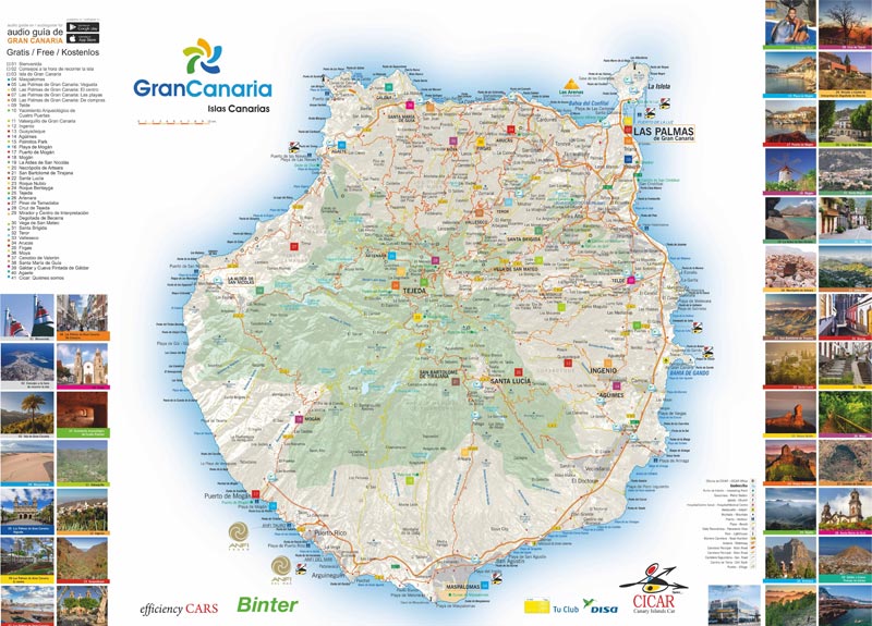 Mappa di Gran Canaria