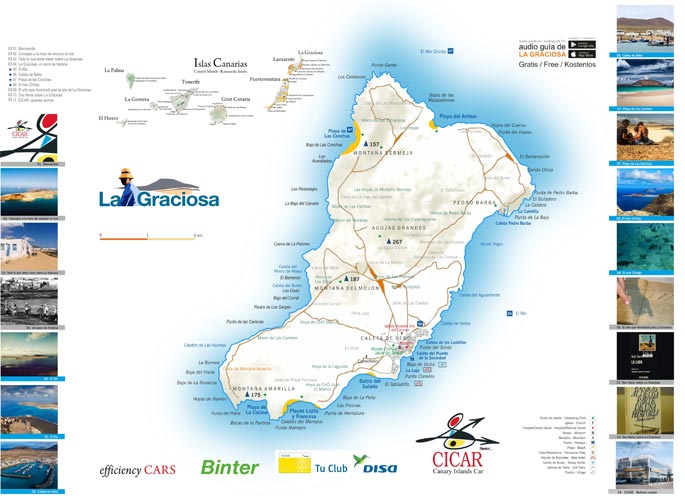 Maps of La Graciosa