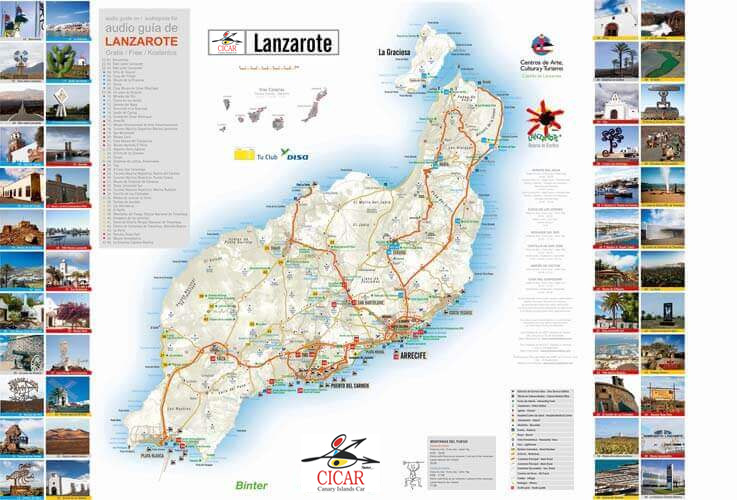 Maps of  Lanzarote