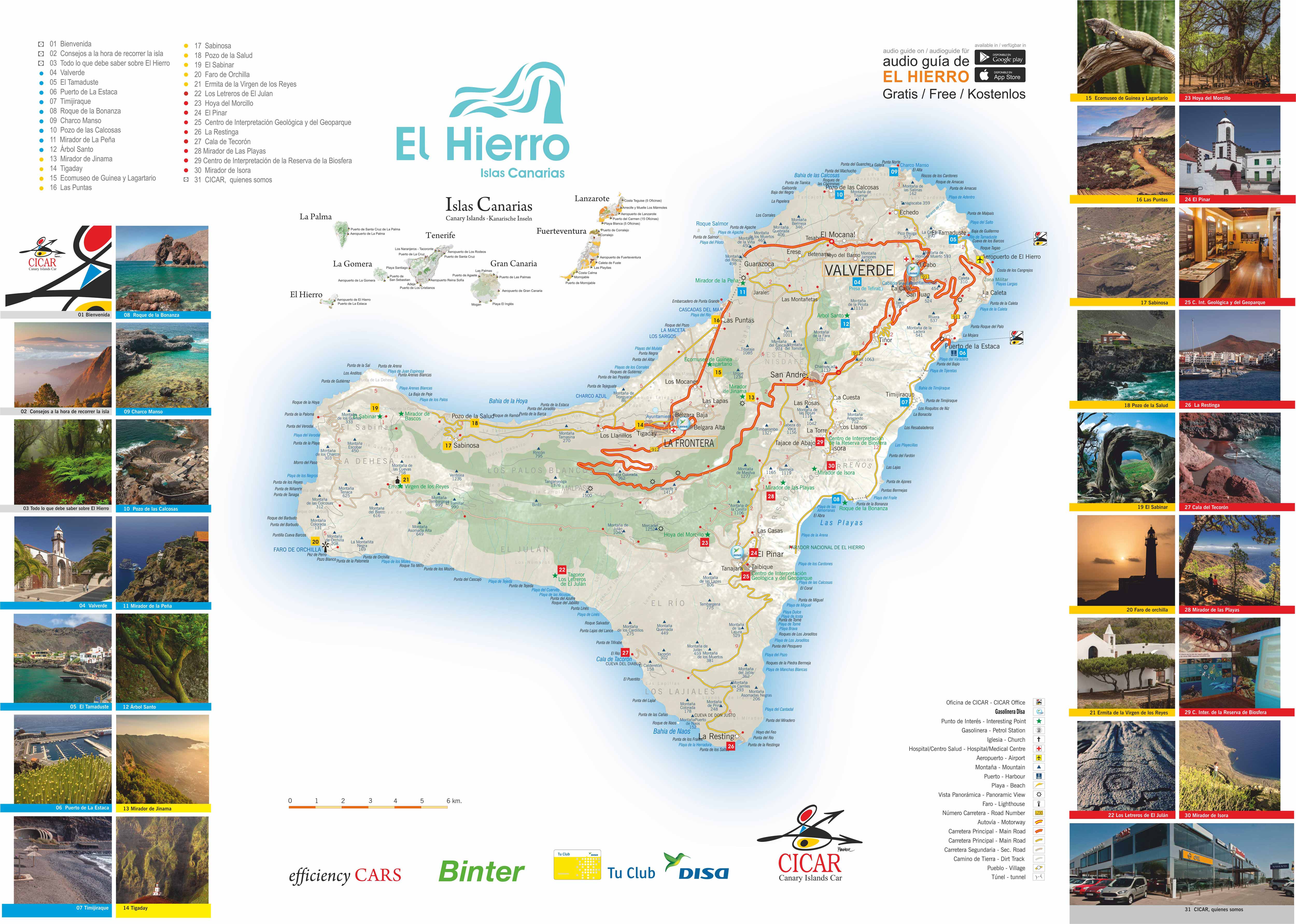 Lignes de bus El Hierro. Horaires - Guide Touristique d'El Hierro, Îles  Canaries