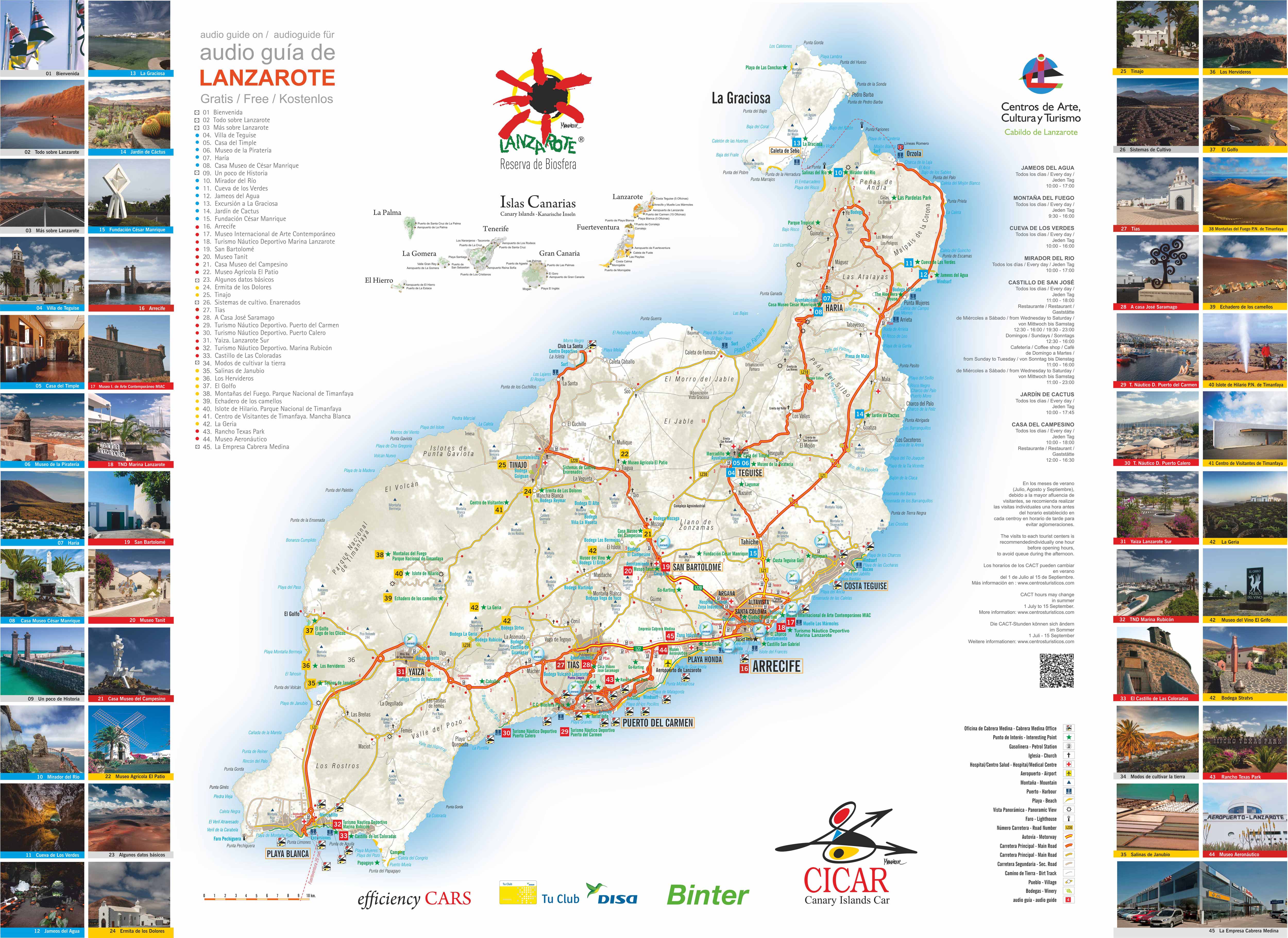 carte lanzarote