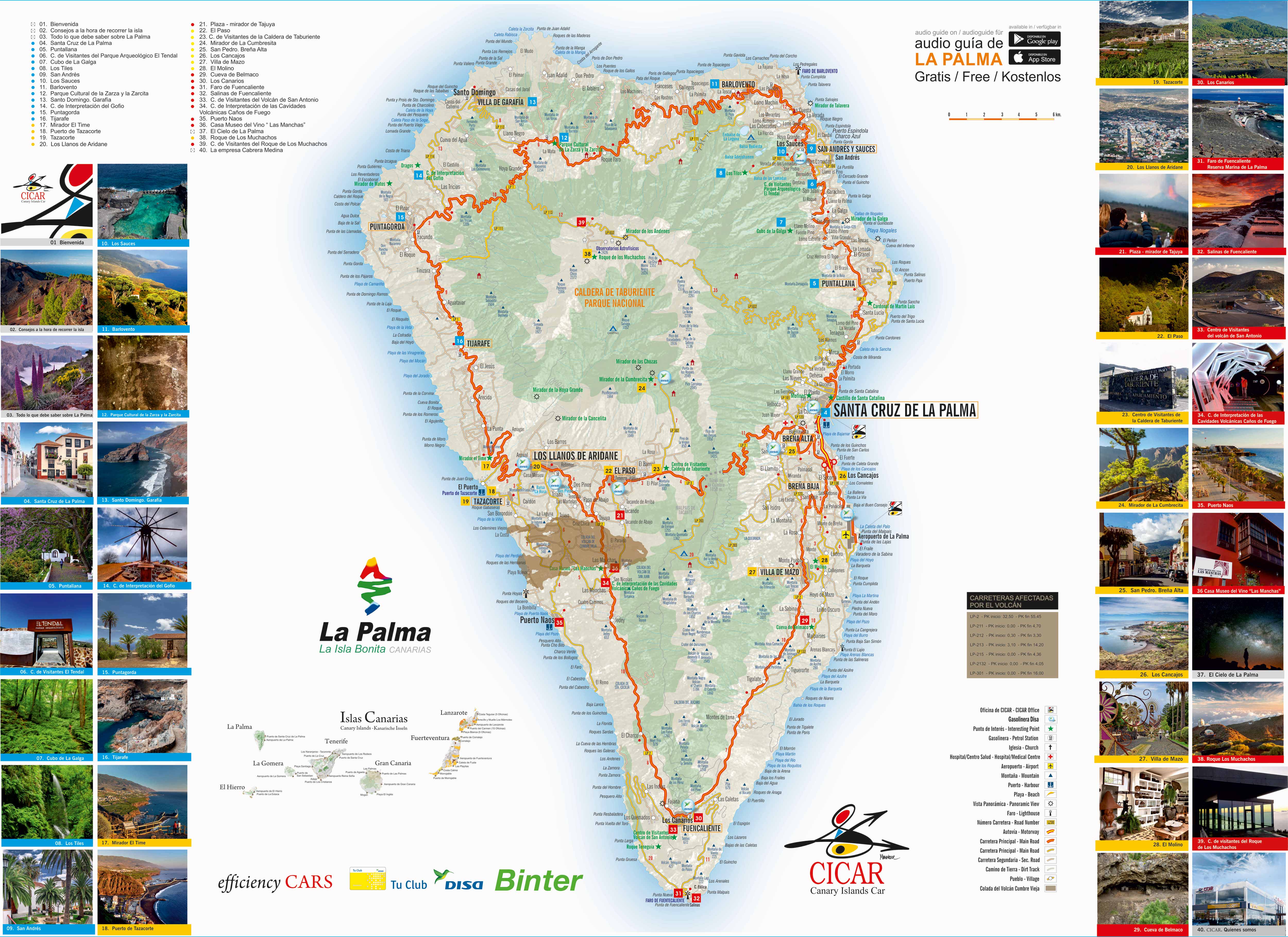 Mapa de La Palma