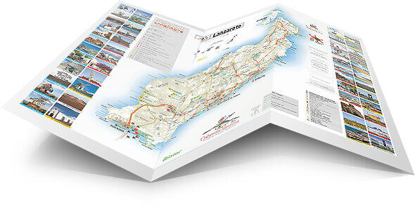 Mapa de las Islas Canarias con su alquier de coches