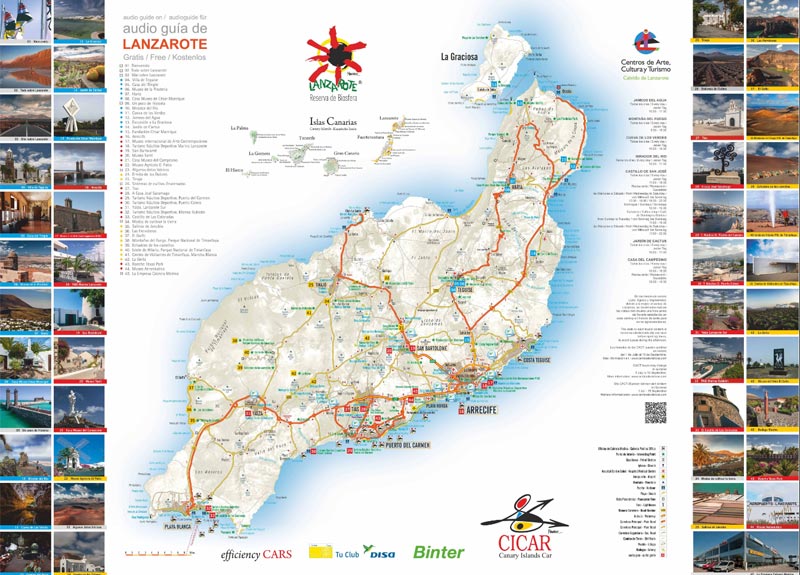 Lanzarote map